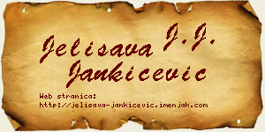 Jelisava Jankićević vizit kartica